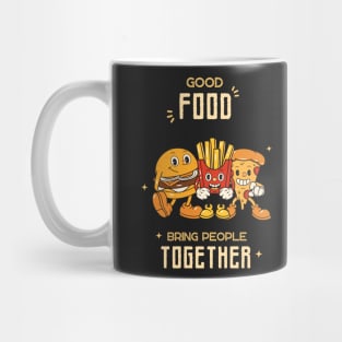 Vintage Instagram Story - Good Food bring people together Mug